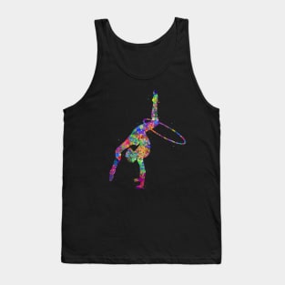 Rhythmic gymnastics hoop watercolor Tank Top